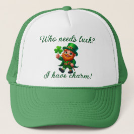 St. Patricks Day, der Glück braucht, ich habe Char Truckerkappe