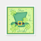 St. Patrick's Day Der Spaß für Iren Serviette (Vorderseite)