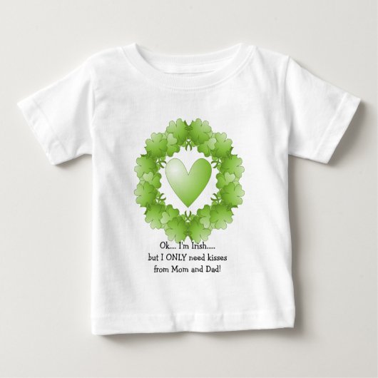 St. Patrick's Day Design Baby T-shirt (Vorderseite)