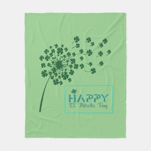 St. Patrick's Day Design Fleecedecke (Vorderseite)