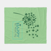 St. Patrick's Day Design Fleecedecke (Vorderseite (Horizontal))