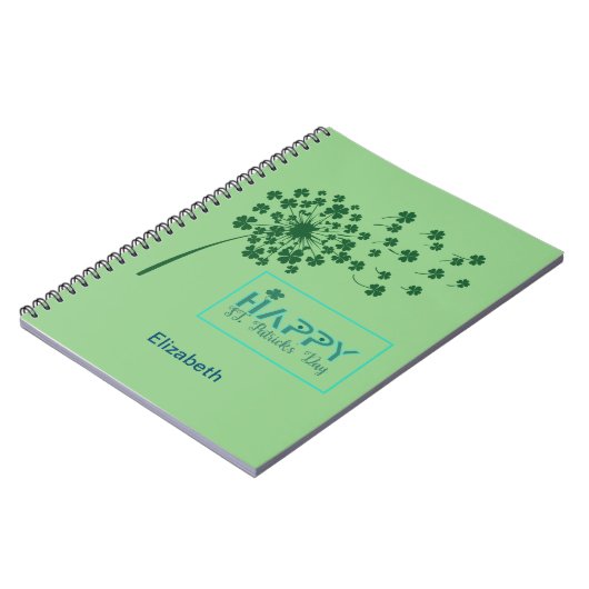 St. Patrick's Day Design Notizblock (Linke Seite)