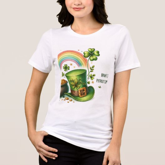 ST PATRICK'S DAY DESIGN T.SHIRT Tri-Blend SHIRT (Vorderseite)