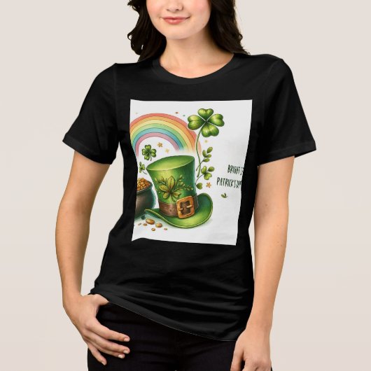ST PATRICK'S DAY DESIGN T.SHIRT Tri-Blend SHIRT (Vorderseite)