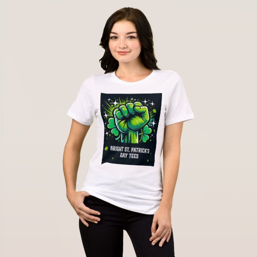 ST PATRICK'S DAY DESIGN Tri-Blend SHIRT (Vorderseite voll)