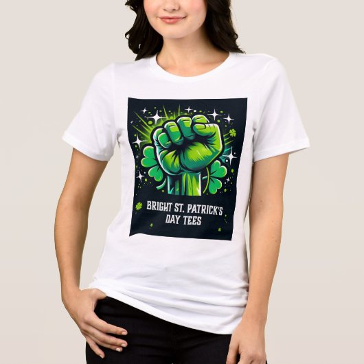 ST PATRICK'S DAY DESIGN Tri-Blend SHIRT (Vorderseite)
