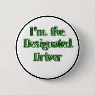 St. Patrick's Day Designated Driver Button