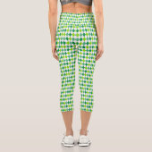 St. Patrick's Day Diamond Shape Pattern-54603 Capri Leggings (Rückseite)