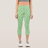 St. Patrick's Day Diamond Shape Pattern-54603 Capri Leggings (Vorderseite)