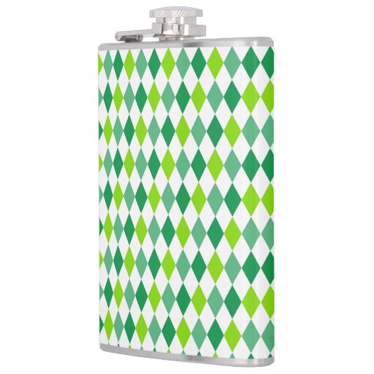 St. Patrick's Day Diamond Shape Pattern-54603 Flachmann (Links)