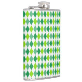 St. Patrick's Day Diamond Shape Pattern-54603 Flachmann (Rechts)