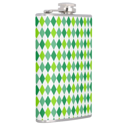 St. Patrick's Day Diamond Shape Pattern-54603 Flachmann (Rechts)