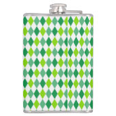 St. Patrick's Day Diamond Shape Pattern-54603 Flachmann (Rückseite)