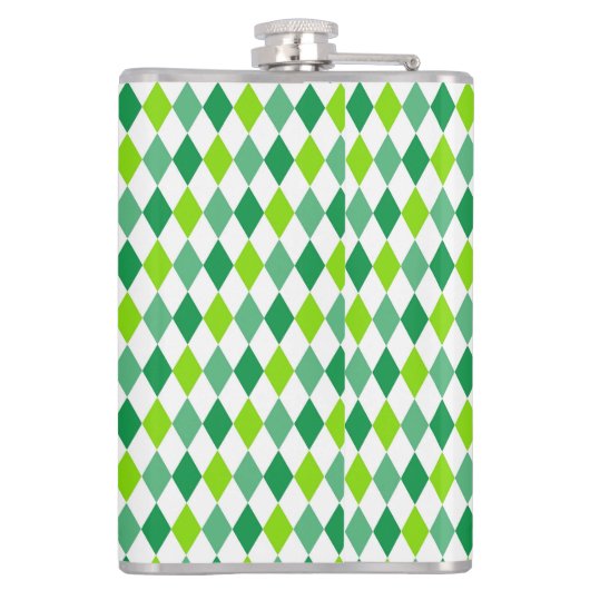 St. Patrick's Day Diamond Shape Pattern-54603 Flachmann (Rückseite)