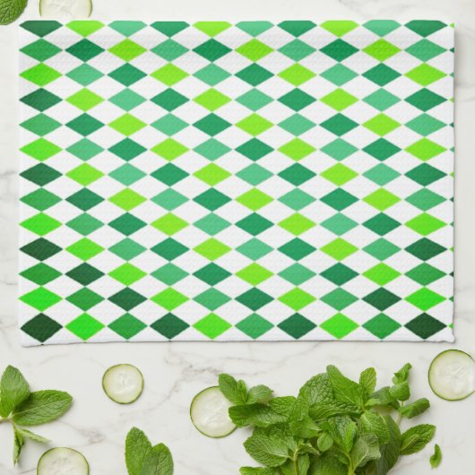 St. Patrick's Day Diamond Shape Pattern-54603 Geschirrtuch (Gefaltet)