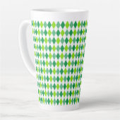 St. Patrick's Day Diamond Shape Pattern-54603 Milchtasse (Linke Ecke)