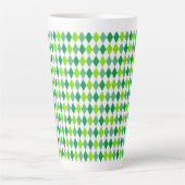 St. Patrick's Day Diamond Shape Pattern-54603 Milchtasse (Vorderseite)