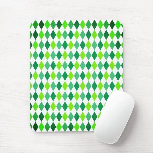 St. Patrick's Day Diamond Shape Pattern-54603 Mousepad (Mit Mouse)