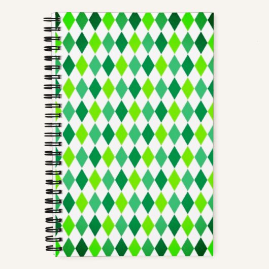 St. Patrick's Day Diamond Shape Pattern-54603 Notizblock (Vorderseite)