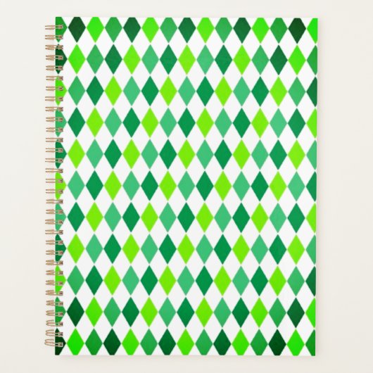 St. Patrick's Day Diamond Shape Pattern-54603 Planer (Vorderseite)