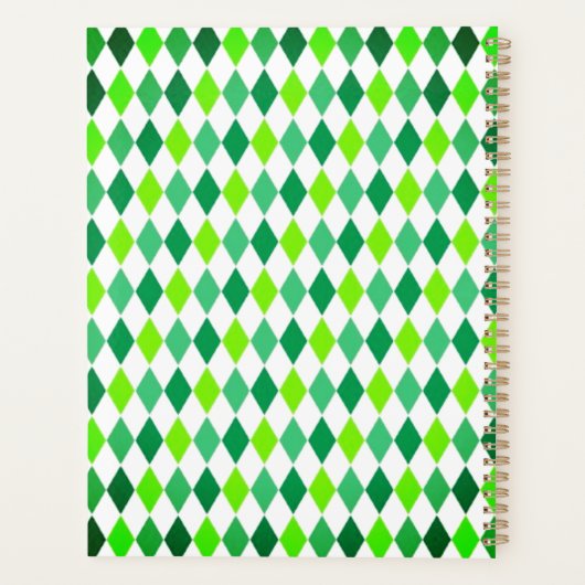 St. Patrick's Day Diamond Shape Pattern-54603 Planer (Rückseite)