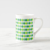 St. Patrick's Day Diamond Shape Pattern-54603 Porzellantasse (Rechts)