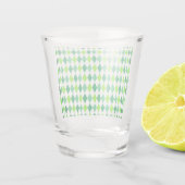St. Patrick's Day Diamond Shape Pattern-54603 Schnapsglas (Rückseite)