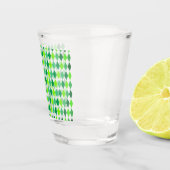 St. Patrick's Day Diamond Shape Pattern-54603 Schnapsglas (Rechts)