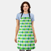 St. Patrick's Day Diamond Shape Pattern-54603 Schürze (Getragen)