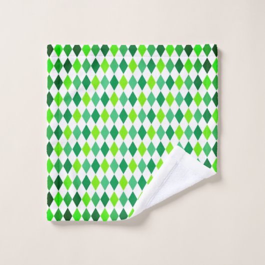 St. Patrick's Day Diamond Shape Pattern-54603 Waschlappen (Waschlappen)