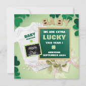 St Patrick's Day Digital Pregnancy Ankündigung (Vorderseite)