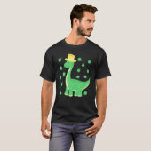 St. Patrick's Day Dinosaur Clover Leaf Irish T-Shirt (Vorne ganz)