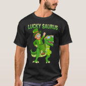 St Patricks Day Dinosaur Happy St Pat Trex Boys Gi T-Shirt (Vorderseite)