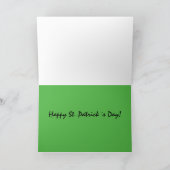 St. Patricks Day Dinosaur Leprechaun Karte (Innenseite)