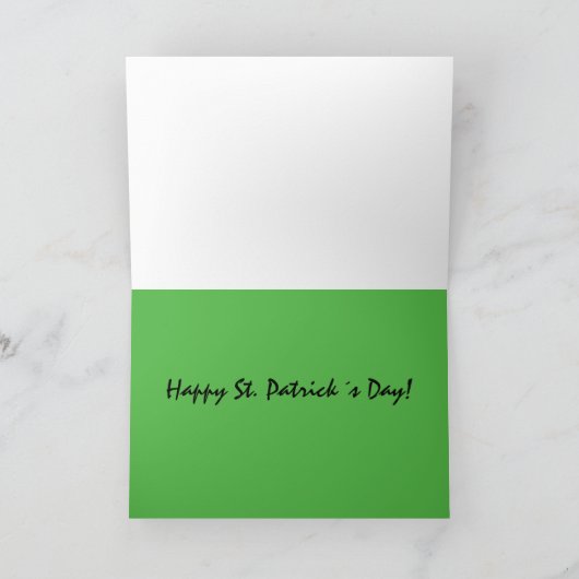 St. Patricks Day Dinosaur Leprechaun Karte (Innenseite)