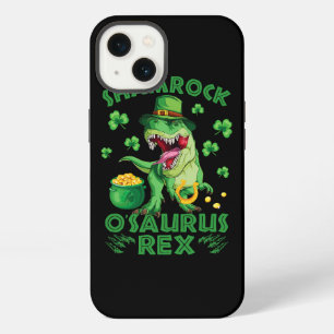 St. Patricks Day Dinosaur Shamrocks Münzen und Glü iPhone 13 Hülle