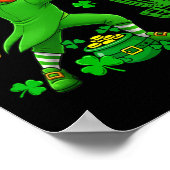 St. Patrick's Day Disc Golf Matching Spieler Poster (Ecke)