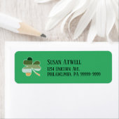 St. Patrick's Day Distressed Kleeblatt RTN-Adresse (Insitu)