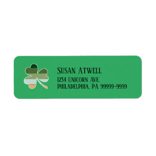 St. Patrick's Day Distressed Kleeblatt RTN-Adresse