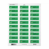 St. Patrick's Day Distressed Kleeblatt RTN-Adresse (Vorne)