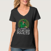 St Patricks Day Dj Lets Get Sham Rocked Saint Padd T-Shirt (Vorderseite)