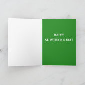 St. Patrick's Day Doberman Pinscher Feiertagskarte (Innenseite)