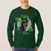 St. Patrick's Day Doberman Pinscher T-Shirt (Vorderseite)