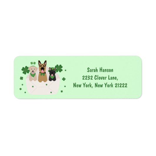 St Patricks Day Dog Mail (Vorne)