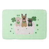 St Patricks Day Dog Mail Badematte (Vorderseite)