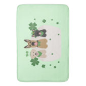 St Patricks Day Dog Mail Badematte (Vorderseite Vertikal)