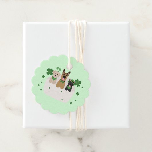 St Patricks Day Dog Mail Geschenkanhänger (Beispiel)