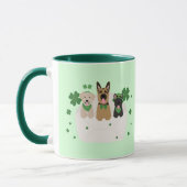 St Patricks Day Dog Mail Tasse (Links)