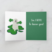 St. Patrick's Day Dog Pattern Karte (Innenseite)