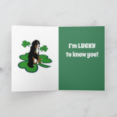 St. Patrick's Day Dog Pattern Karte (Innenseite)
